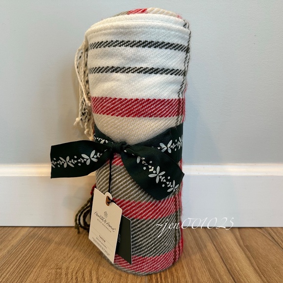 Hearth & Hand Magnolia Christmas Plaid Woven Throw Blanket - Picture 6 of 10